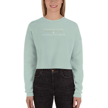 Load image into Gallery viewer, Xmas lights and Repro Rights! Crop Sweatshirt