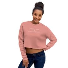Load image into Gallery viewer, Crop Christmas Lights and Reproductive Rights Sweatshirt