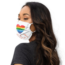 Load image into Gallery viewer, Pro Choice Pride Premium face mask - ProChoice With Heart