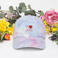 Load image into Gallery viewer, Classic Logo Pro Choice Tie dye hat - ProChoice With Heart