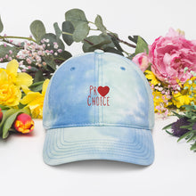 Load image into Gallery viewer, Classic Logo Pro Choice Tie dye hat - ProChoice With Heart