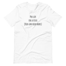 Load image into Gallery viewer, "Pro Life" Fetus Short-Sleeve Unisex T-Shirt - ProChoice With Heart