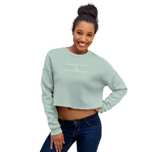 Load image into Gallery viewer, Crop Christmas Lights and Reproductive Rights Sweatshirt
