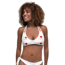 Load image into Gallery viewer, Pro Choice mini logo string tie Bikini Top
