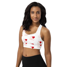 Load image into Gallery viewer, Pro Choice mini logo Crop Top /Longline sports bra
