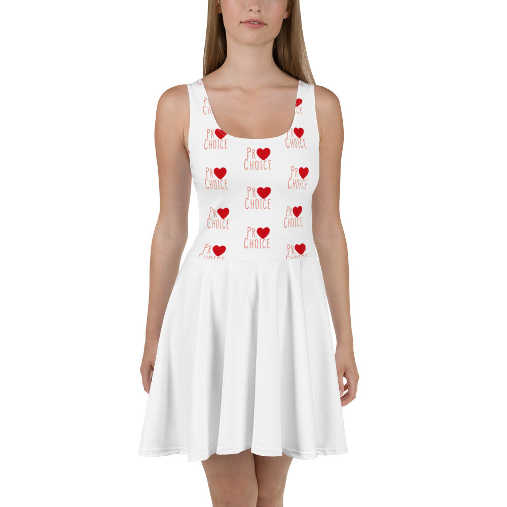 pro choice logo Skater Dress