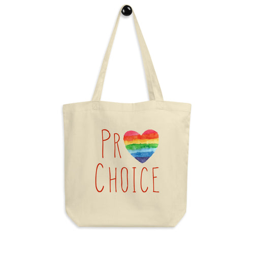 Pro Choice Pride Tote Bag - ProChoice With Heart