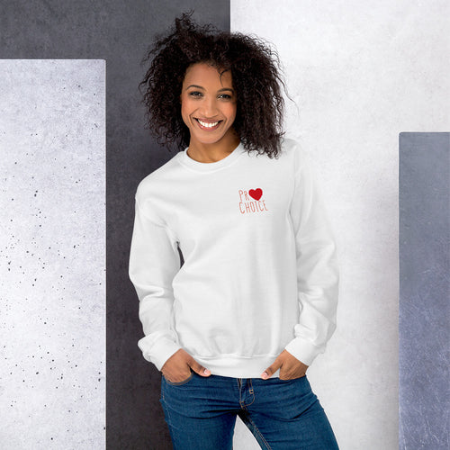 Pro Choice Logo Sweatshirt - ProChoice With Heart